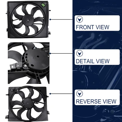 Vista 2 de 214816MA0A Reemplazo del conjunto del ventilador de refrigeración del radiador para Nissan Rogue Sport 2.0L 2017 2018 2019