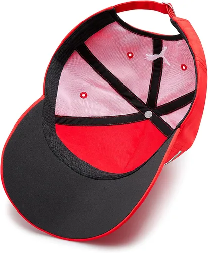 Vista 4 de PUMA Gorro italiano unisex Scuderia Ferrari - Rojo - Talla única Logotipo bordado, logotipo de escudo Scudetto con corona