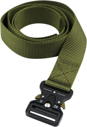 Vista 3 de AIBEARTY Cinturón de lona con hebilla ajustable, cintura larga para mujeres, hombres, adolescentes