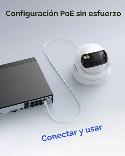 Vista 8 de ANNKE Sistema de cámara de seguridad PoE 4K con doble lente, gran angular de 180°, disco duro de 2 TB