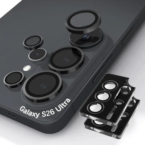 Vista 16 de Orzero Protector de lente de cámara compatible con Samsung Galaxy S25, bandeja de instalación de un solo paso, cubierta de vidrio con anillo