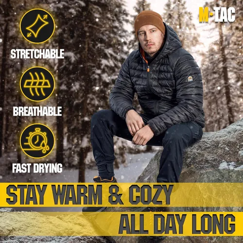 Vista 2 de M-Tac Gorra de reloj de forro polar - Gorro táctico de invierno con Slimtex