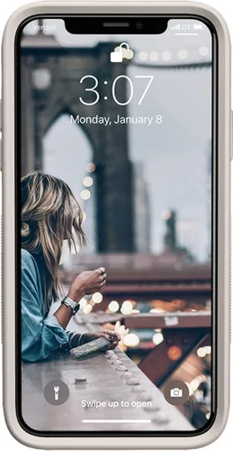 Vista 127 de Casely Funda para iPhone Xs Max Funda con estampado de festival (solo buenas vibraciones)