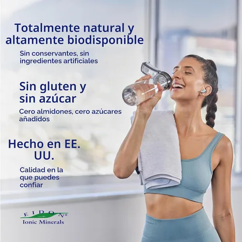Vista 6 de Eidon Electrolytes - Gotas de electrolitos líquidos, suplemento mineral iónico para añadir al agua, reponer y equilibrar el equilibrio