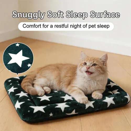 Vista 2 de Tapete para cama de perro, suave y cómodo, para jaula, cama y alfombrilla duradera para perros y gatos, ideal para jaulas, perreras y uso doméstico