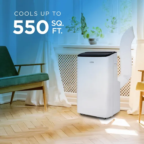 Vista 3 de COMMERCIAL COOL Aire acondicionado portátil de 12,000 BTU unidad de aire acondicionado con deshumidificador y ventilador, unidad de aire