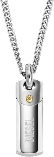 Vista 10 de Diesel Collar con colgante de acero inoxidable para hombre
