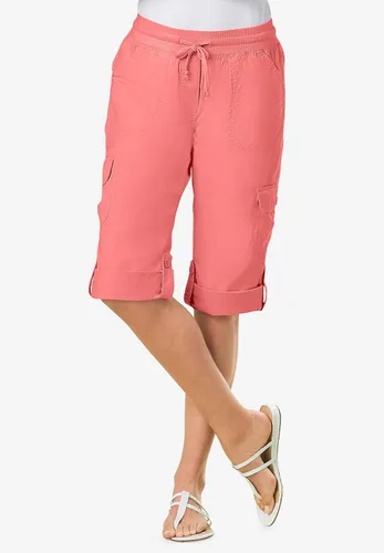 Vista 4 de Woman Within Pantalón capri tipo cargo convertible para mujer, talla grande