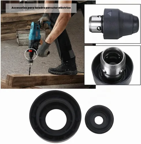 Vista 3 de The Lord of the Tools 1 juego de cubierta de repuesto para portabrocas SDS Plus compatible con Bosch GBH2-26 Bit Electric Hammer Drill Drill
