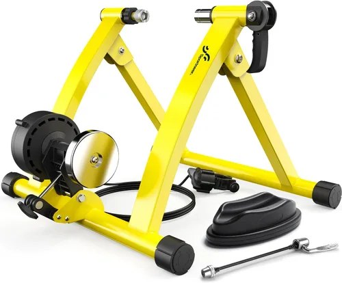 Vista 10 de Sportneer Entrenador de Bicicleta – Soporte magnético estacionario para bicicleta para ruedas de 26-28 pulgadas y 700C – Soporte de entrenador