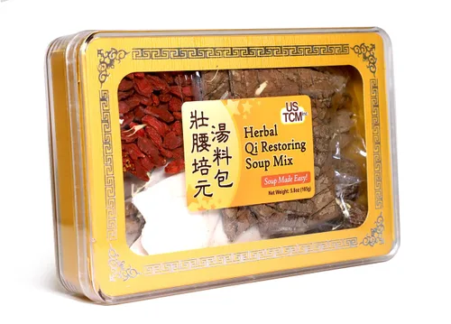 Vista 3 de Herbal Qi Restoring Soup Mix Base de sopa Riñón Nutritiva Boost de energía Sopa hecha fácil! 3-4 porciones 5.8oz