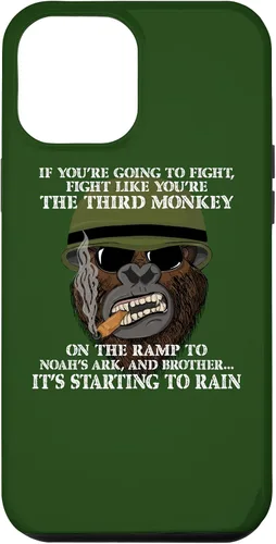 Vista 10 de iPhone 12 mini Fight Like the Third Monkey - Funda divertida de boxeo y meme MMA