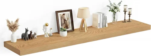 Vista 49 de Heimlove Estantes Flotantes de 12 Pulgadas de Profundidad, Estante de Pared de 12 x 12 Pulgadas de Largo, Estante de Exhibición y Almacenamiento