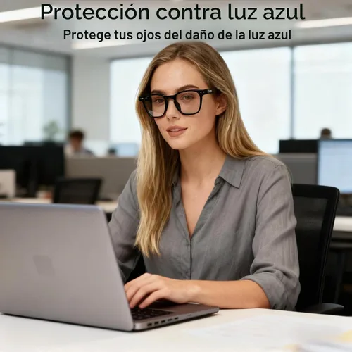 Vista 6 de Gafas Inteligentes Bluetooth, Gafas de Sol con Protección UV y Luz Azul, Traducción AI en Tiempo Real con 140 Idiomas, Control Táctil, Música y Negro