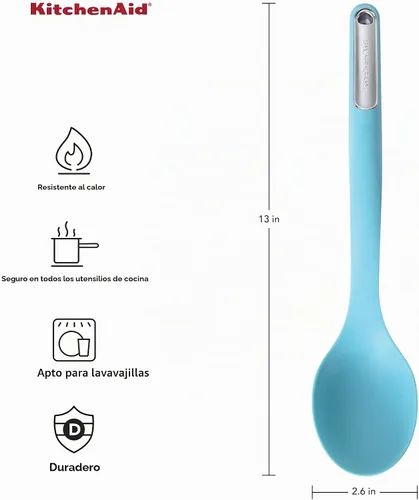Vista 2 de KitchenAid Cuchara para untar de silicona, Aqua Sky