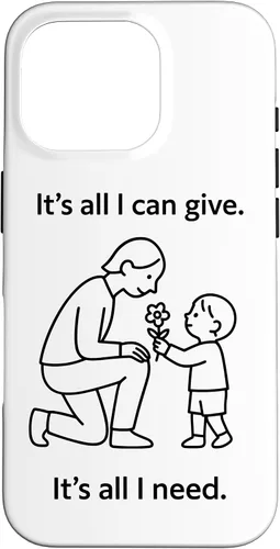 Vista 20 de Child Giving Flower to Parent Minimal Symbolic Love Design Case for iPhone 16