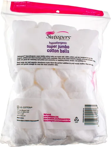 Vista 2 de Swisspers Bola de algodón súper jumbo premium, Puff Perfect (paquete de 4)