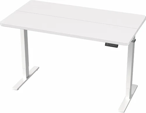 Vista 9 de VIVO DESK-KIT-1W4W - Escritorio eléctrico de pie de 43 x 24 pulgadas, ajuste de altura de memoria, serie 1B, parte superior blanca de una pieza