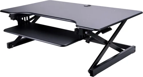 Vista 5 de Lorell soporte elevador para monitor, blanco LLR99901, Negro