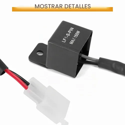 Vista 3 de ASOOLL Relé electrónico LED intermitente de 2 pines, arreglo de señal