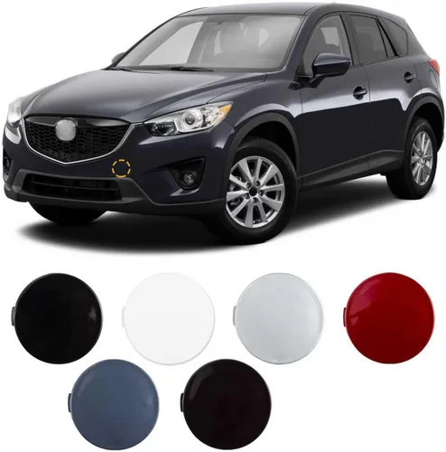 Vista 9 de Cobertura para gancho de remolque del parachoques delantero Tapa para el ojo del gancho de remolque Compatible con Mazda CX-5 2013 2014 2015 2016