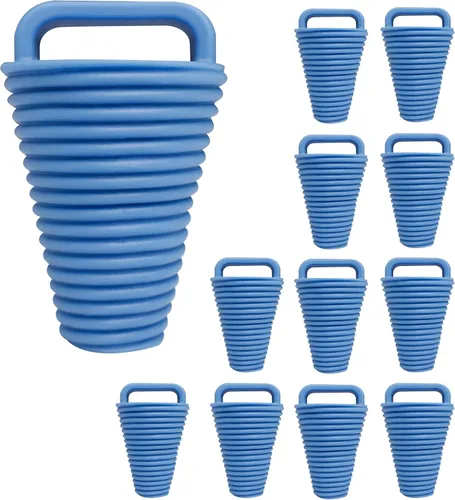 Vista 11 de 12 piezas Kayak Scupper Plug Kit TPE Scupper Tapones Agujeros de drenaje Tapón Bung con mango
