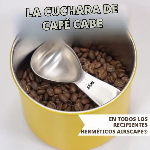 Vista 4 de Cuchara de café de 2 cucharadas – Negro cepillado – Acero inoxidable – Cuchara de medición precisa para café, té y más – Mango ergonómico