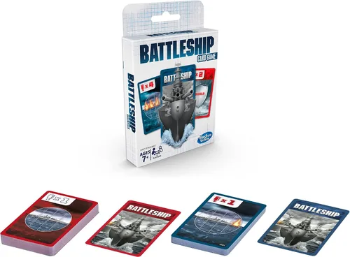 Vista 2 de Hasbro Gaming Juego de cartas de acorazado para niños, juego de estrategia para 2 jugadores, marrón/a, divertidas actividades de verano, esenciales