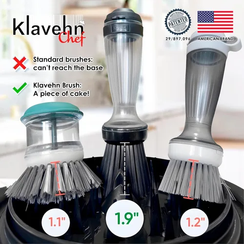 Vista 7 de American Brand - Trituradora de pollo de 3 capas con placa desmontable + cepillo especial, doble antideslizante, sin BPA, resistente al calor, apta