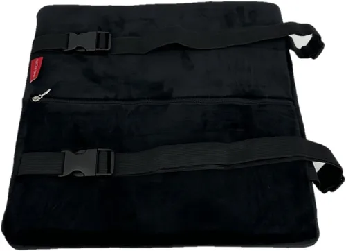 Vista 3 de Bookishbunny Cojín lumbar de espuma viscoelástica premium (negro)
