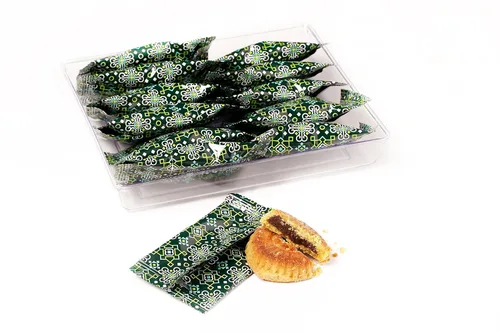 Vista 10 de Al Bohsali Galletas de mantequilla rellenas de pistacho Maamoul 12 bolsas individuales