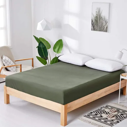 Vista 2 de ECOCOTT Sábana Bajera Ajustable - 100% Algodón Natural Seleccionado - Bolsillo Profundo Elástico, Resistente al Encogimiento y a la Decoloración