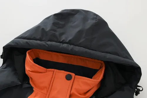 Vista 4 de Spmor Chaqueta de esquí impermeable con capucha para mujer, abrigo de snowboard cálido para invierno