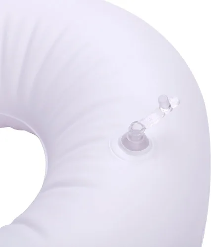 Vista 4 de PENINSULA LOVE Almohada inflable de viaje para niños, almohada ajustable en forma de U con funda lavable, espuma viscoelástica suave, soporte