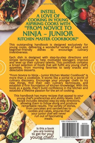 Vista 2 de From Novice to Ninja Junior Kitchen Master Cookbook Empowering Teenagers in the Kitchen with Foolproof Recipes.