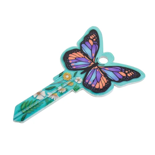 Vista 4 de Lucky Line Formas de llaves, mariposa, llave de casa en blanco, SC1, 1 llave (B147S) Schlage