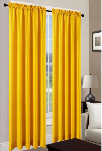 Vista 8 de Leah - Panel de ventana texturizado de jacquard y tratamientos de cenefa de cascada, para espacios del hogar, bolsillo para barra, filtro de luz