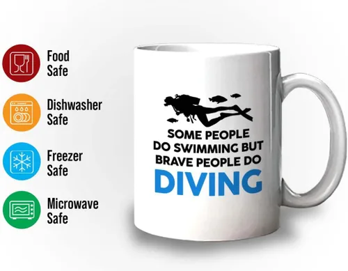 Vista 50 de Taza de café de buceo de 11 onzas, color negro, sumerge en la felicidad, actividades de respiración subacuática, pasatiempos, natación, ascenso