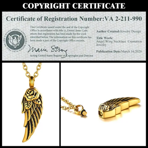 Vista 6 de Richsteel Urn Necklaces for Ashes for Women Men Cremation Pendant Necklace for Ashes Stainless Steel Memorial Jewelry