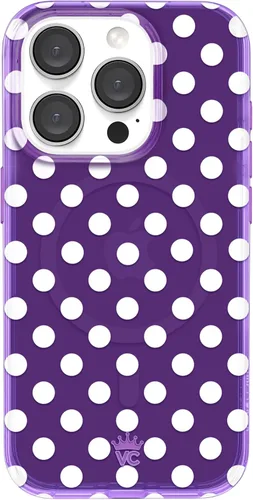 Vista 164 de VELVET CAVIAR Funda compatible con MagSafe para iPhone 15, probada en caídas de 10 pies, estampado de leopardo y amatista morada