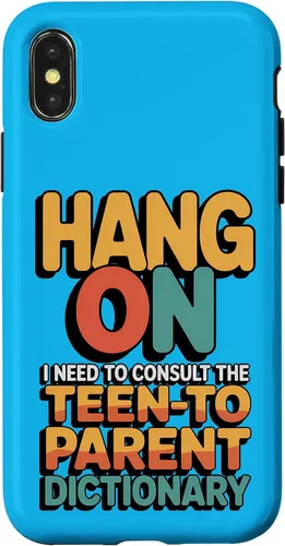 Vista 5 de Hang On I Need The Teen-to-Parent Dictionary Case for iPhone 16
