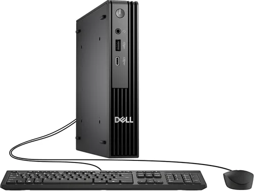 Vista 2 de Dell Mini computadora de escritorio Pro Micro QCM1250, nueva versión OptiPlex, Intel Core i5-14500T (14Core, 20Threads, caché de 24 MB), 16 GB DDR5