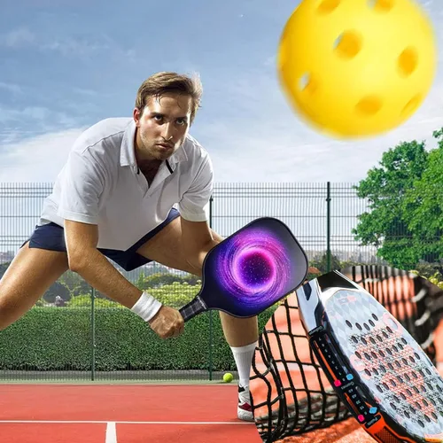 Vista 5 de Uniharpa Raqueta de tenis portátil y marcador de pádel, tablero de puntuación pequeño fácil de montar para mantener la puntuación de puntos