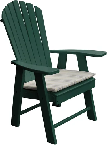 Vista 11 de Furniture Barn USA Silla Adirondack vertical de polietileno (azul Aruba)
