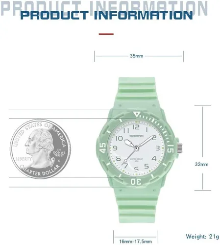 Vista 7 de Relojes de pulsera para mujer, reloj de enfermera para mujeres y niñas, diseño analógico de cuarzo minimalista, simple, deportivo, luminoso, reloj