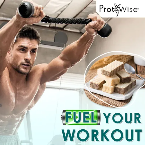 Vista 6 de ProtiWise Obleas altas en proteínas Chocolate 0.53 oz de proteína por porción, bajo en carbohidratos, bajo en azúcar y alto contenido de fibra