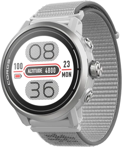 Vista 10 de COROS APEX 2 Series - Reloj GPS para Exteriores, Titanio Zafiro de 1.2", Navegación en la Muñeca, Mapas sin Conexión, Monitor de Frecuencia Coral