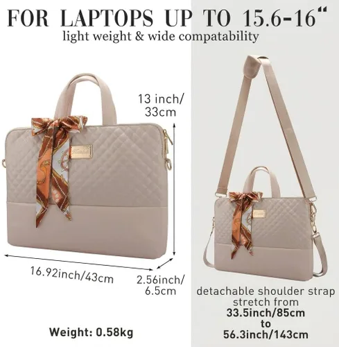 Vista 3 de Kamlui Laptop Bag for Women Slim Travel