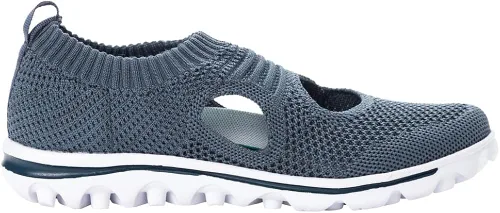 Vista 4 de Propet Mujeres TravelActiv Avid Slip On Walking Walking Zapatillas de deporte - Negro