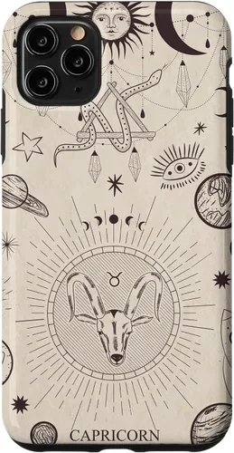 Vista 13 de Estuche estético para iPhone 12/12 Pro astrológico celestial con signo del zodiaco Capricornio